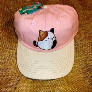 Squishmallow Squishmallows Cam the Cat Cap Hat Youth OSFA adjust. StrapBack NWT